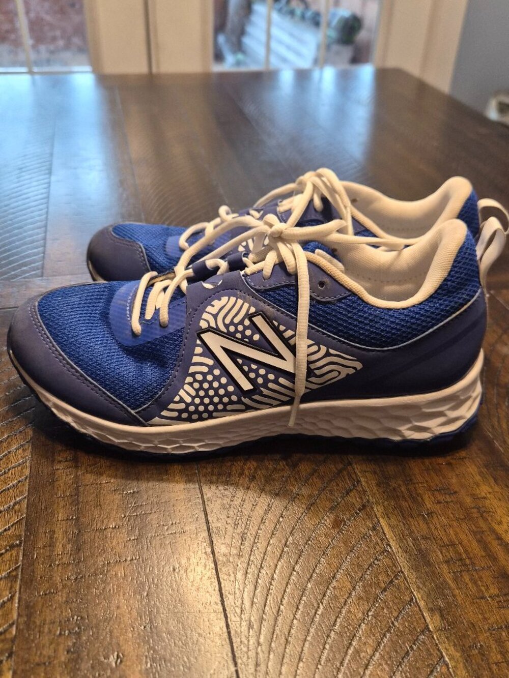 New Balance 3000v5 Turf Shoe T3000TB5 Men 9.5 D Baseball Shoes Royal Blue White